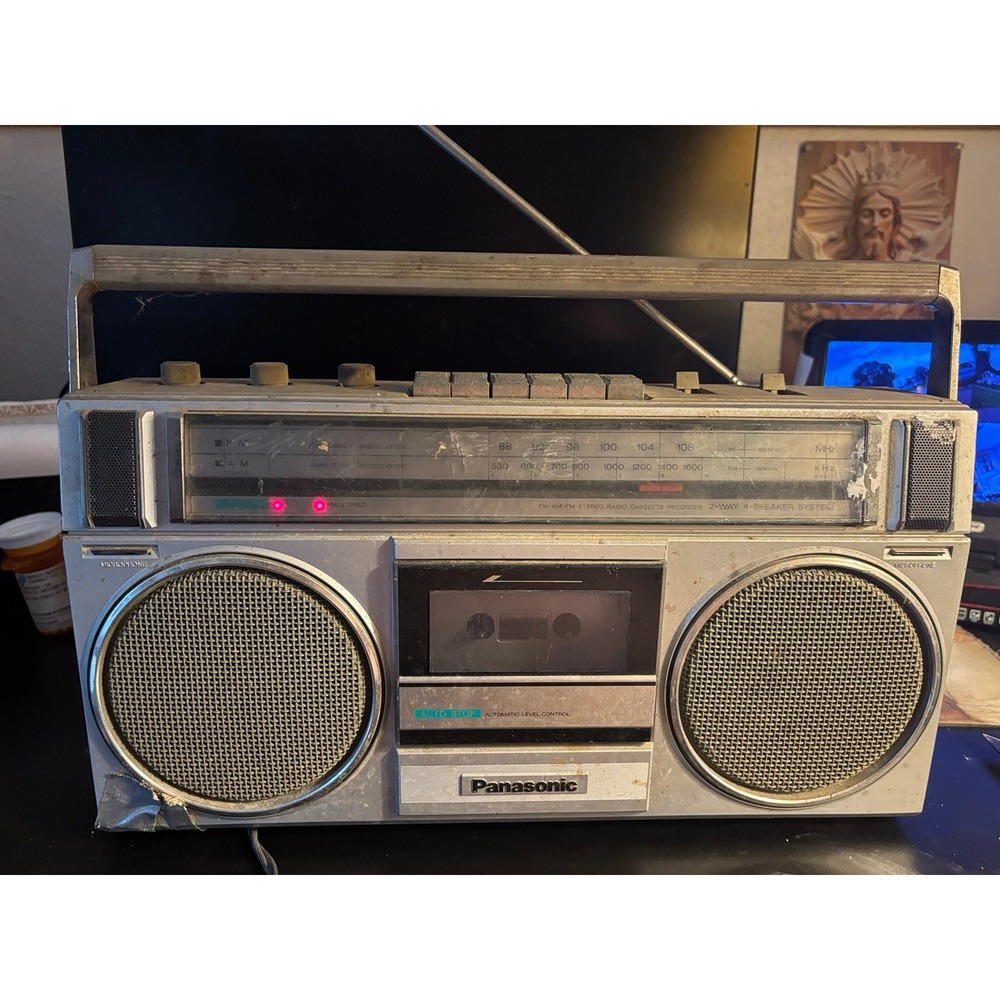 Vintage Panasonic Am FM Cassette Radio Boombox